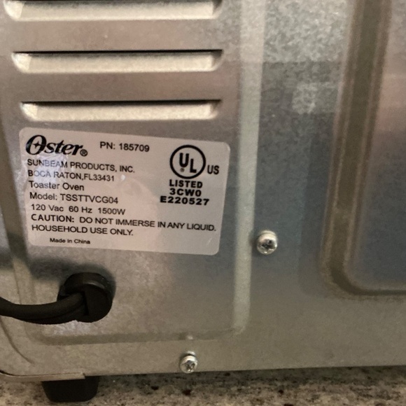 Oster Stainless Steel 6 Slice Toaster Oven – Bake Broil Toast Warm, Turbo, Works - Picture 13 of 14